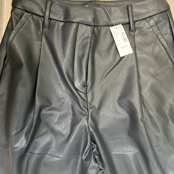 ***SOLD*** NWT Black Pleather Pants - Picture 3 of 8